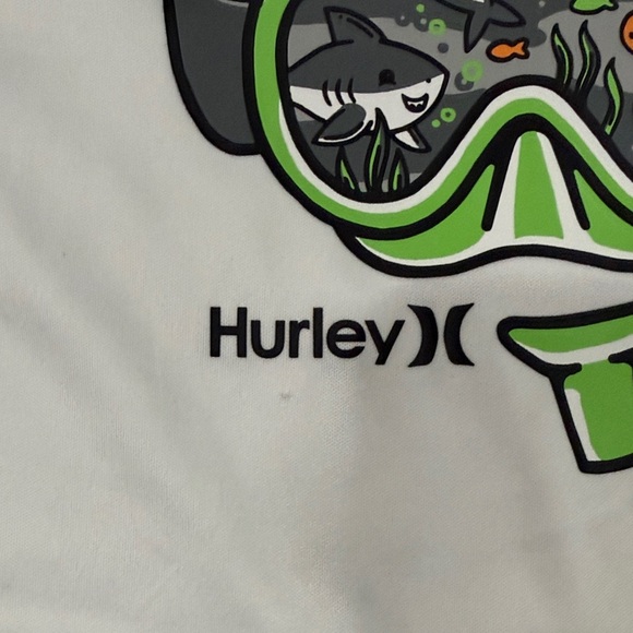 Hurley Kids Neon Yellow Swim Rashguard Set 18m - Picture 14 of 15